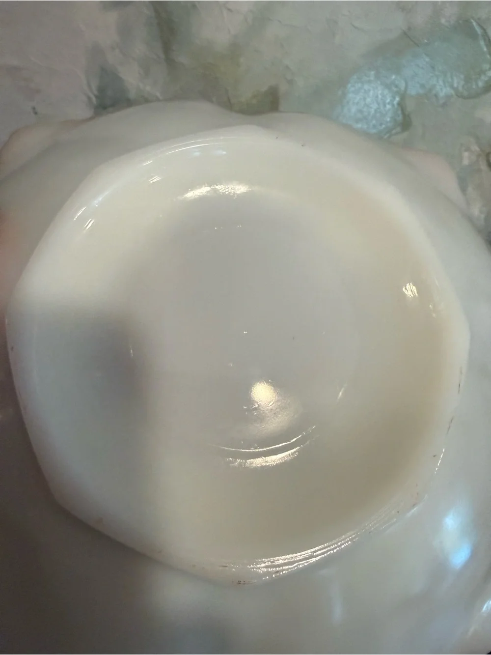White Porcelain Serving Bowl with Gold Rim - Home Dining